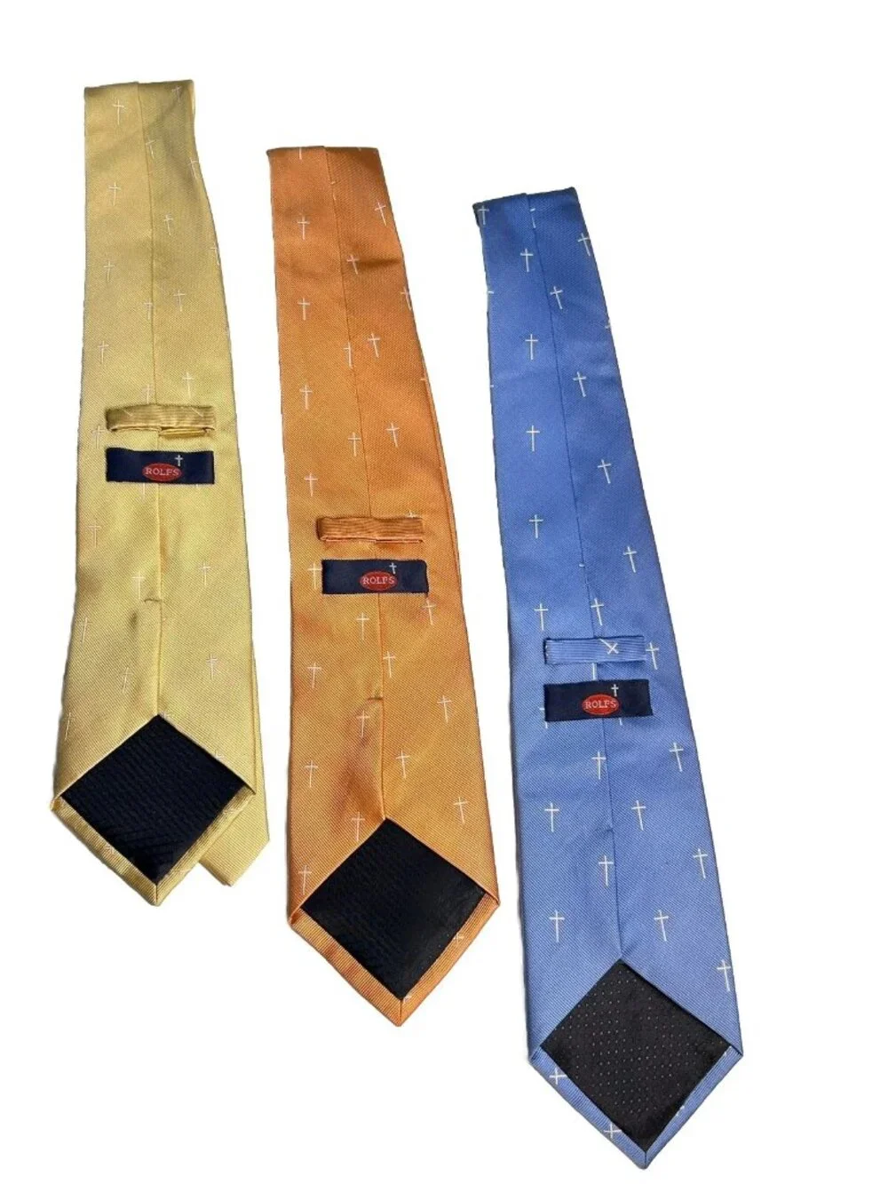 Church Cross Rolfs Silk 3 Neckties Mens Religious‎ 4